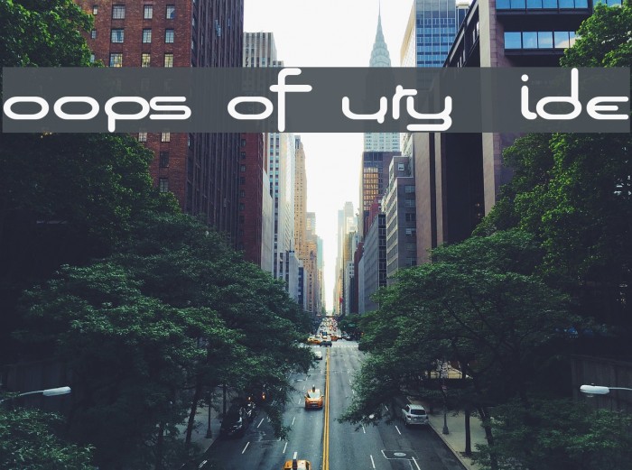Loops of Fury Wide Font examples