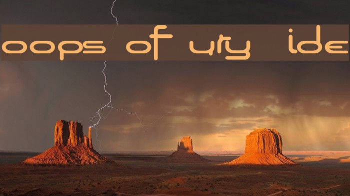 Loops of Fury Wide Font examples