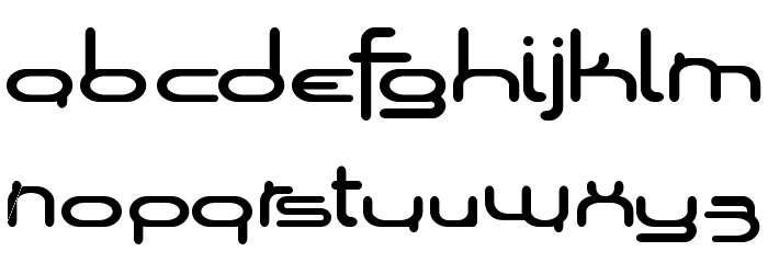Loops of Fury Wide Font LOWERCASE