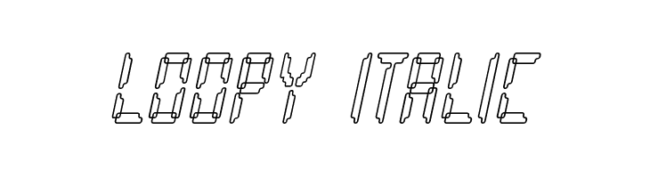 Loopy Italic Font