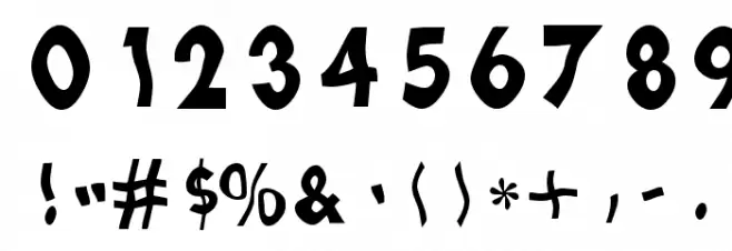 Loopy Letters Font OTHER CHARS