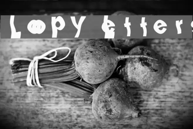 Loopy Letters Font examples