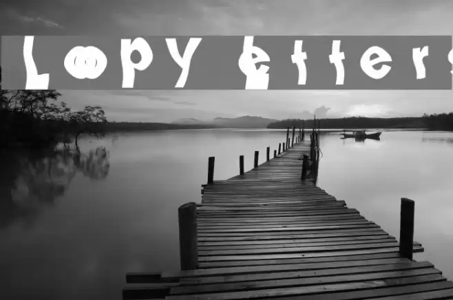 Loopy Letters Font examples
