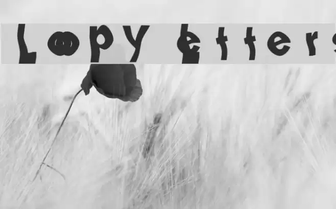 Loopy Letters Font examples