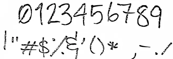 Loose Typewriter Font OTHER CHARS