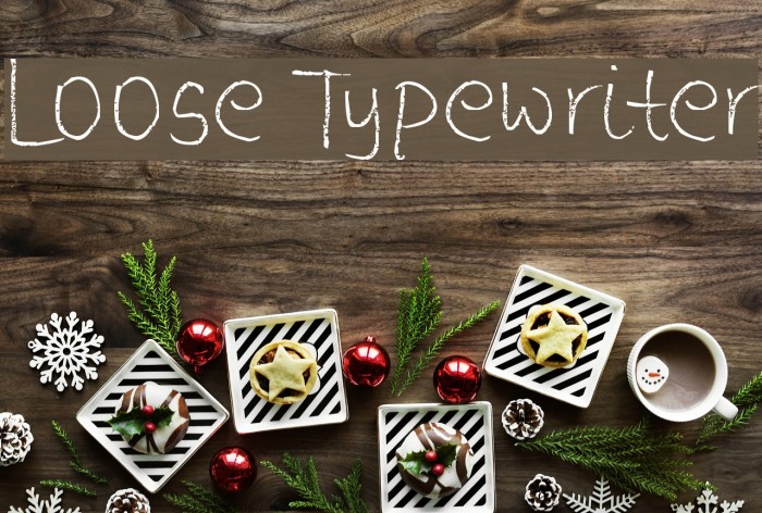 Loose Typewriter Font examples