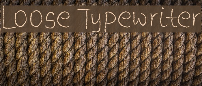 Loose Typewriter Font examples