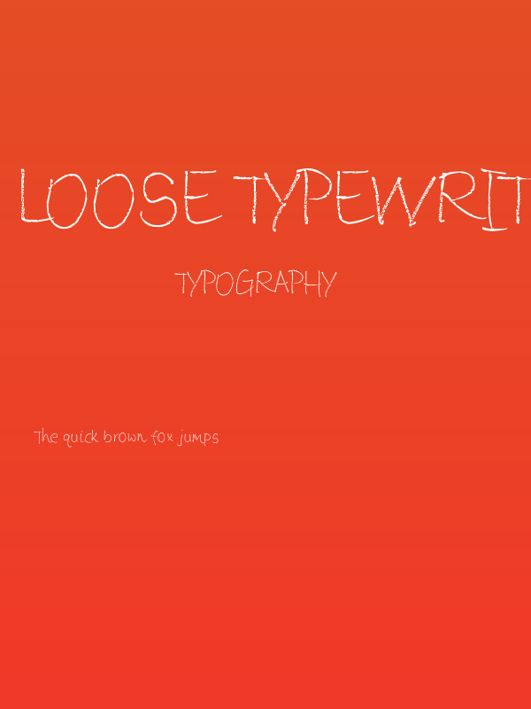Loose Typewriter Poster
