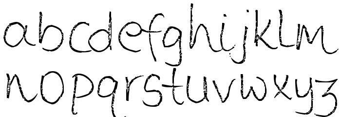 Loose Typewriter Font LOWERCASE