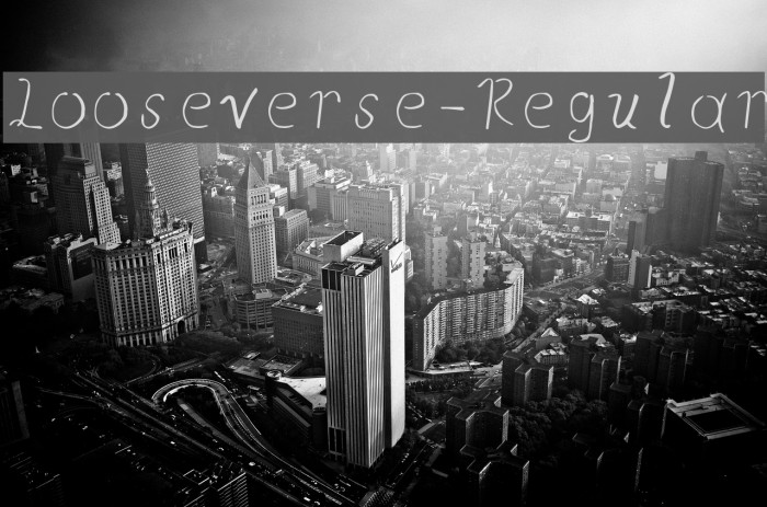Looseverse-Regular Font examples