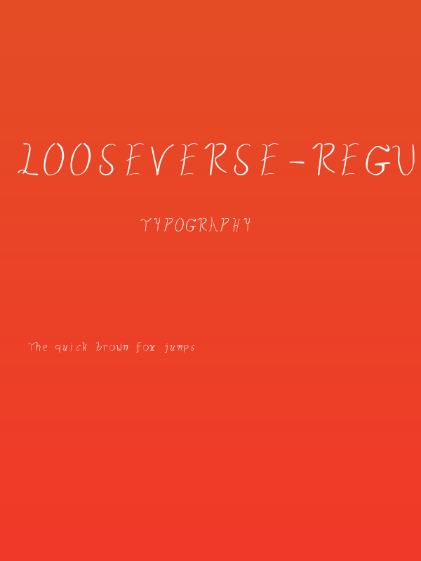 Looseverse-Regular Poster