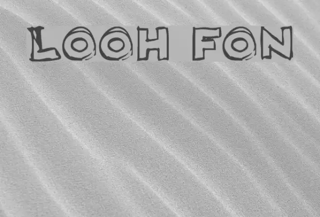 Loosh Font examples
