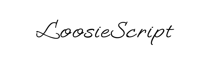 LoosieScript  font caratteri gratis