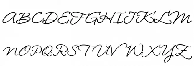 LoosieScript Schriftart Groß