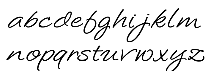 LoosieScript Font LOWERCASE
