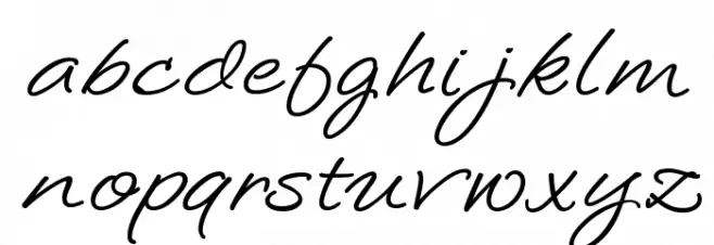 LoosieScript फ़ॉन्ट लोअरकेस