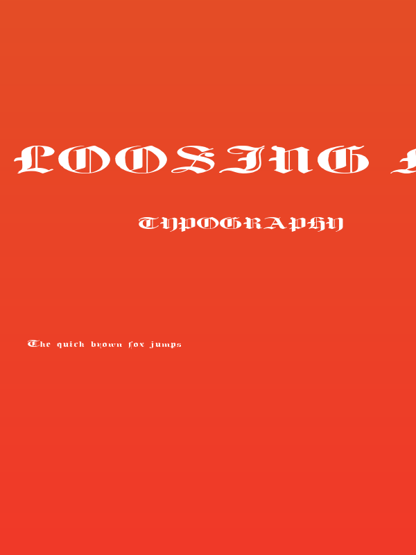 Loosing Memory Regular Poster