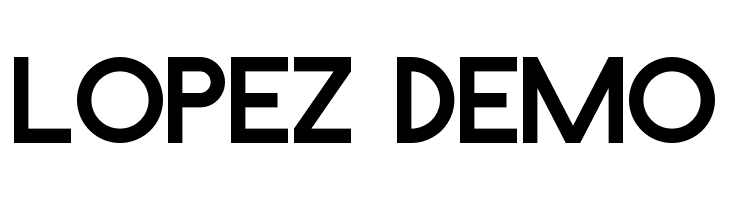 Lopez Demo  les polices de caractères gratuit tlcharger