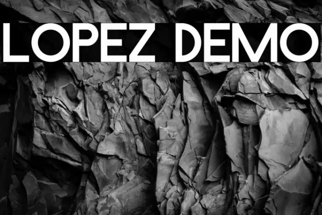 Lopez Demo Font examples