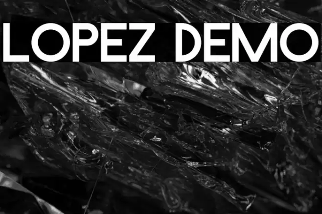 Lopez Demo Font examples