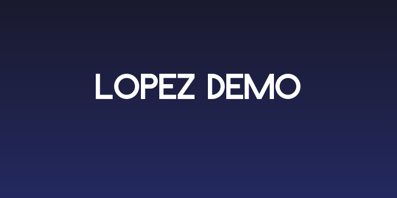 Lopez Demo Social Header