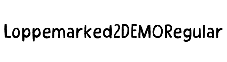 Loppemarked 2 DEMO Regular  免费字体下载
