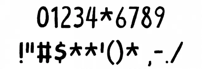 Loppemarked 2 DEMO Regular Font OTHER CHARS