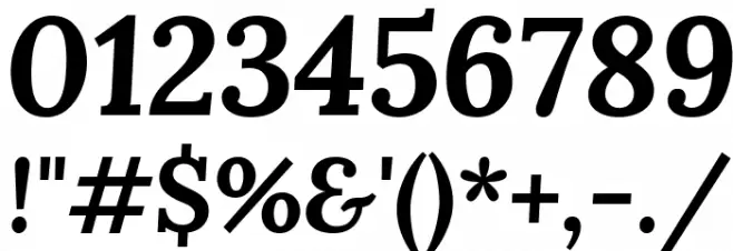 Lora Bold Italic Font OTHER CHARS