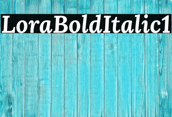 Lora Bold Italic1 Example 1