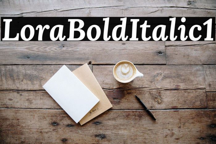 Lora Bold Italic1 Example 3