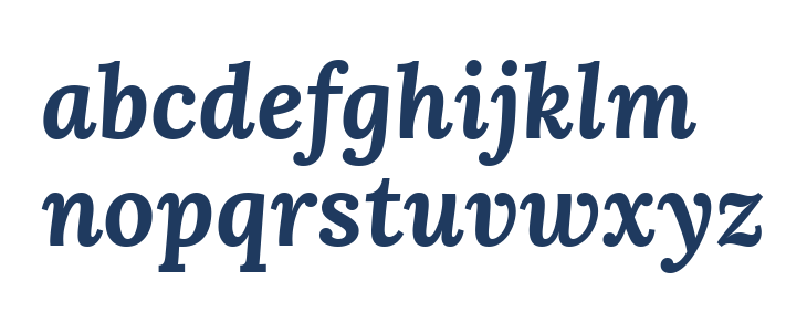 Lora Bold Italic1 Lowercase