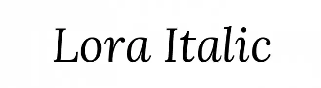 Lora Italic  Descarca Fonturi Gratis