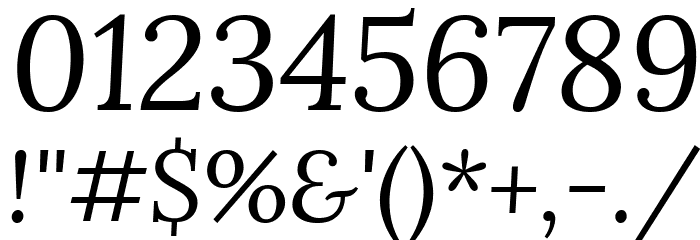 Lora Italic Font OTHER CHARS