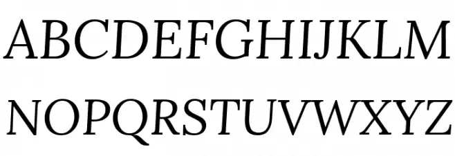 Lora Italic Schriftart Groß
