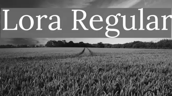 Lora Regular examples