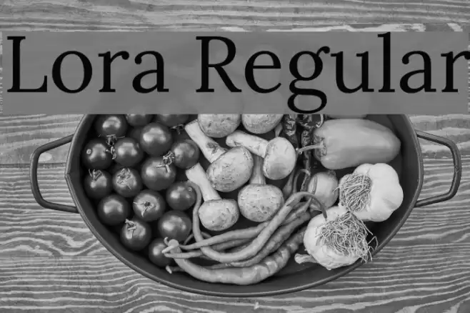 Lora Regular examples