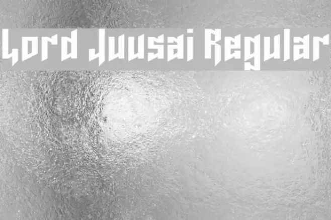 Lord Juusai Regular Font examples