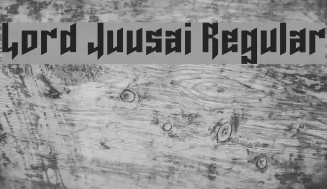Lord Juusai Regular Font examples