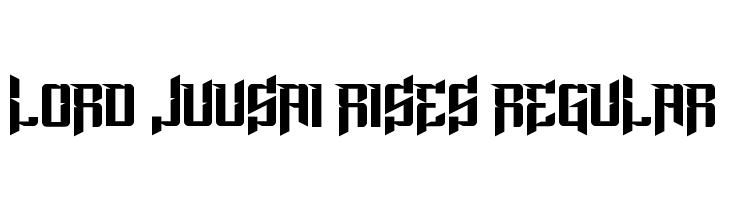 Lord Juusai Rises Regular Font