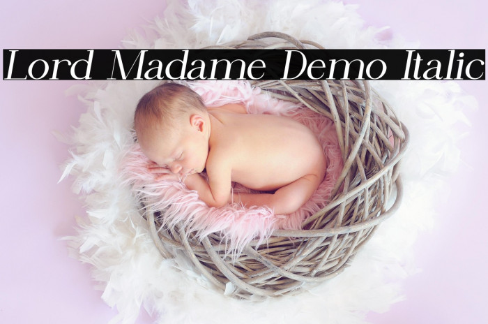 Lord Madame Demo Italic Example 2