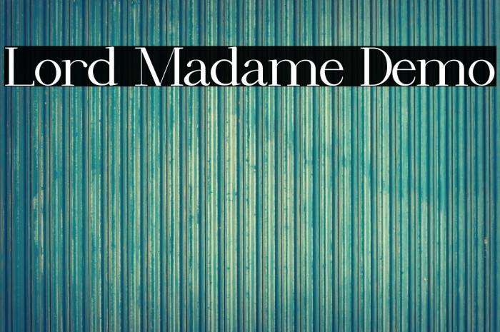 Lord Madame Demo Example 1