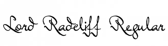 Lord Radcliff Regular  Frei Schriftart Herunterladen