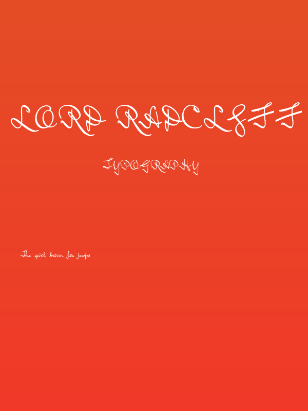 Lord Radcliff Regular Poster