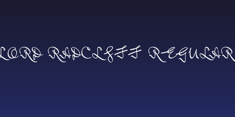 Lord Radcliff Regular Social Header