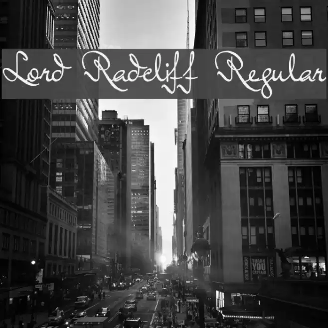 Lord Radcliff Regular Font examples