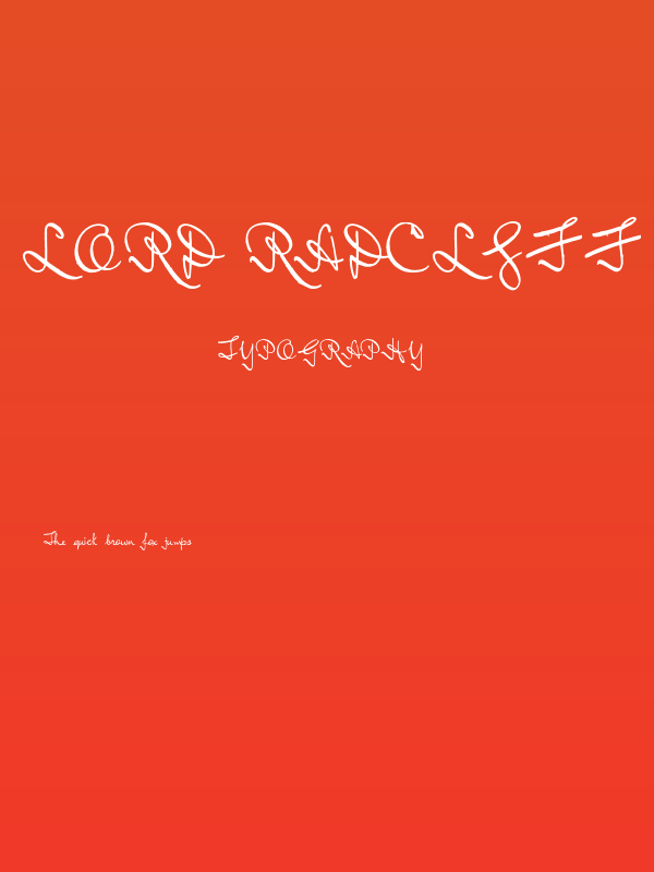 Lord Radcliff Regular Poster