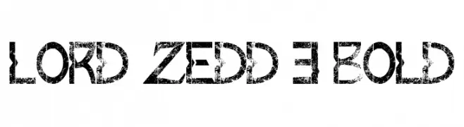Lord ZeDD 3 Bold  नि: शुल्क फ़ॉन्ट्स डाउनलोड