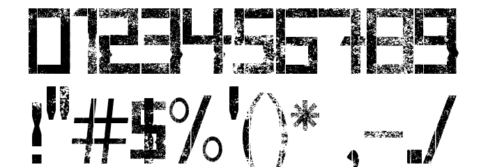Lord ZeDD 3 Bold Font OTHER CHARS