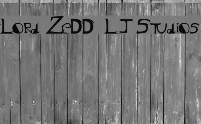 Lord ZeDD - LJ Studios Font examples