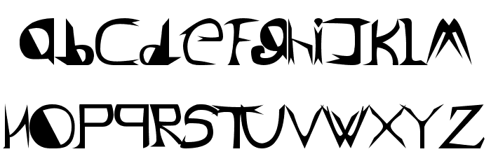 Lord ZeDD - LJ Studios Font LOWERCASE